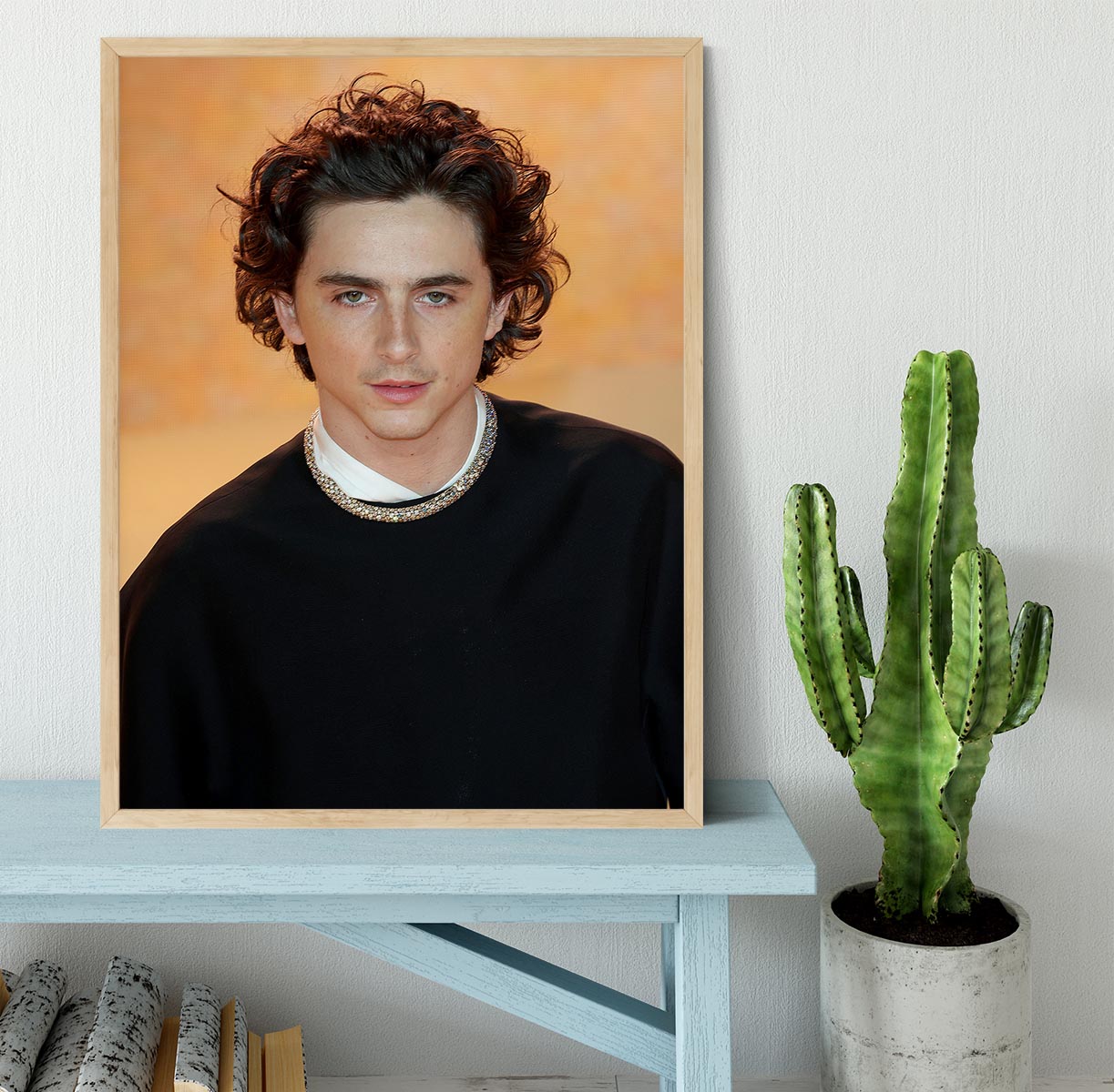 Timothee Chalamet at the premiere of Dune part two Framed Print - Canvas Art Rocks - 4