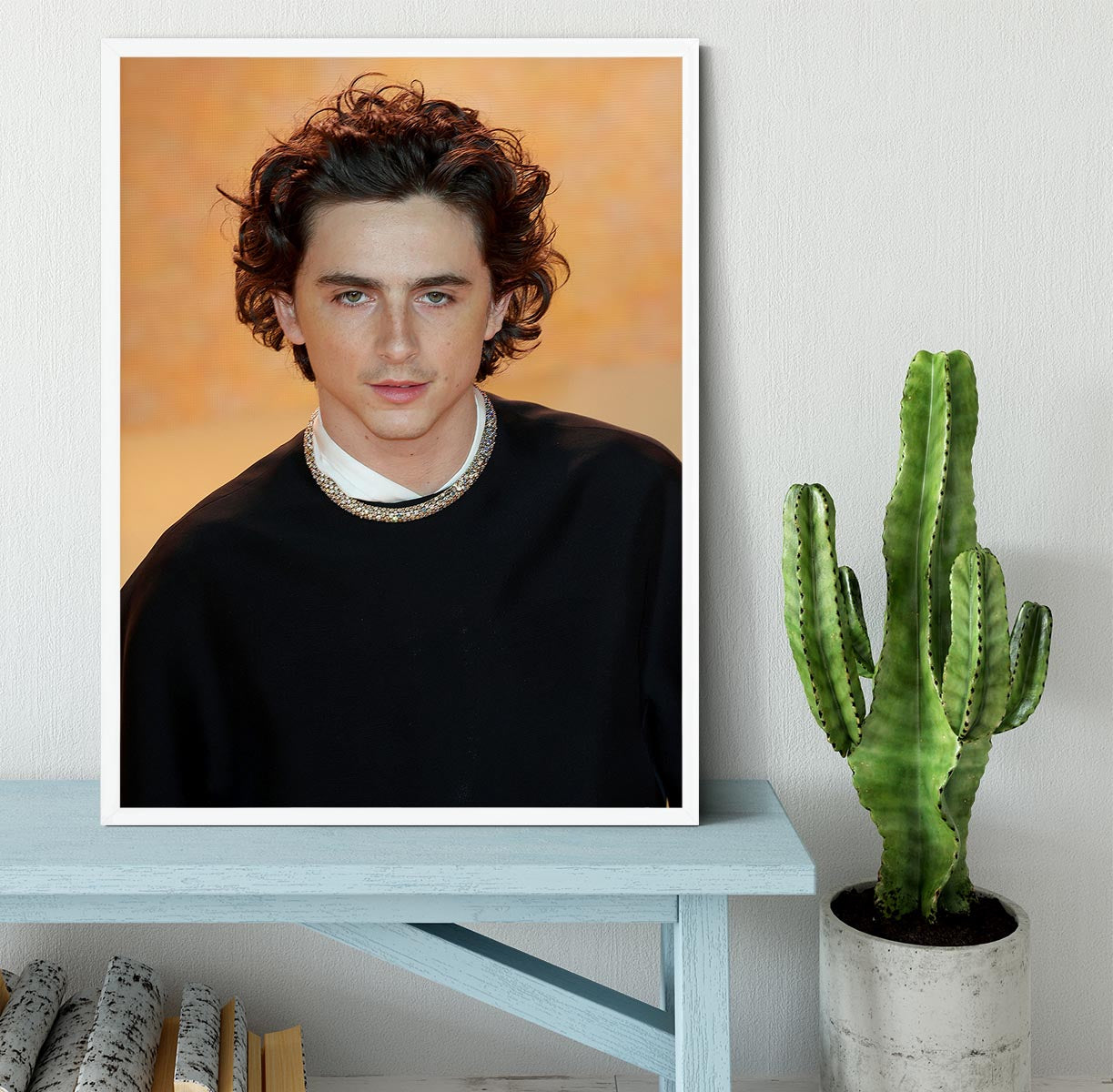 Timothee Chalamet at the premiere of Dune part two Framed Print - Canvas Art Rocks -6