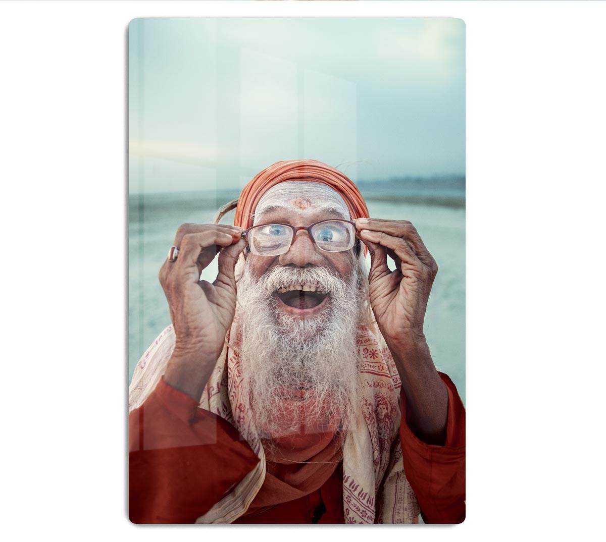 Untitled Portraits From Varanasi Acrylic Block - 1x - 1