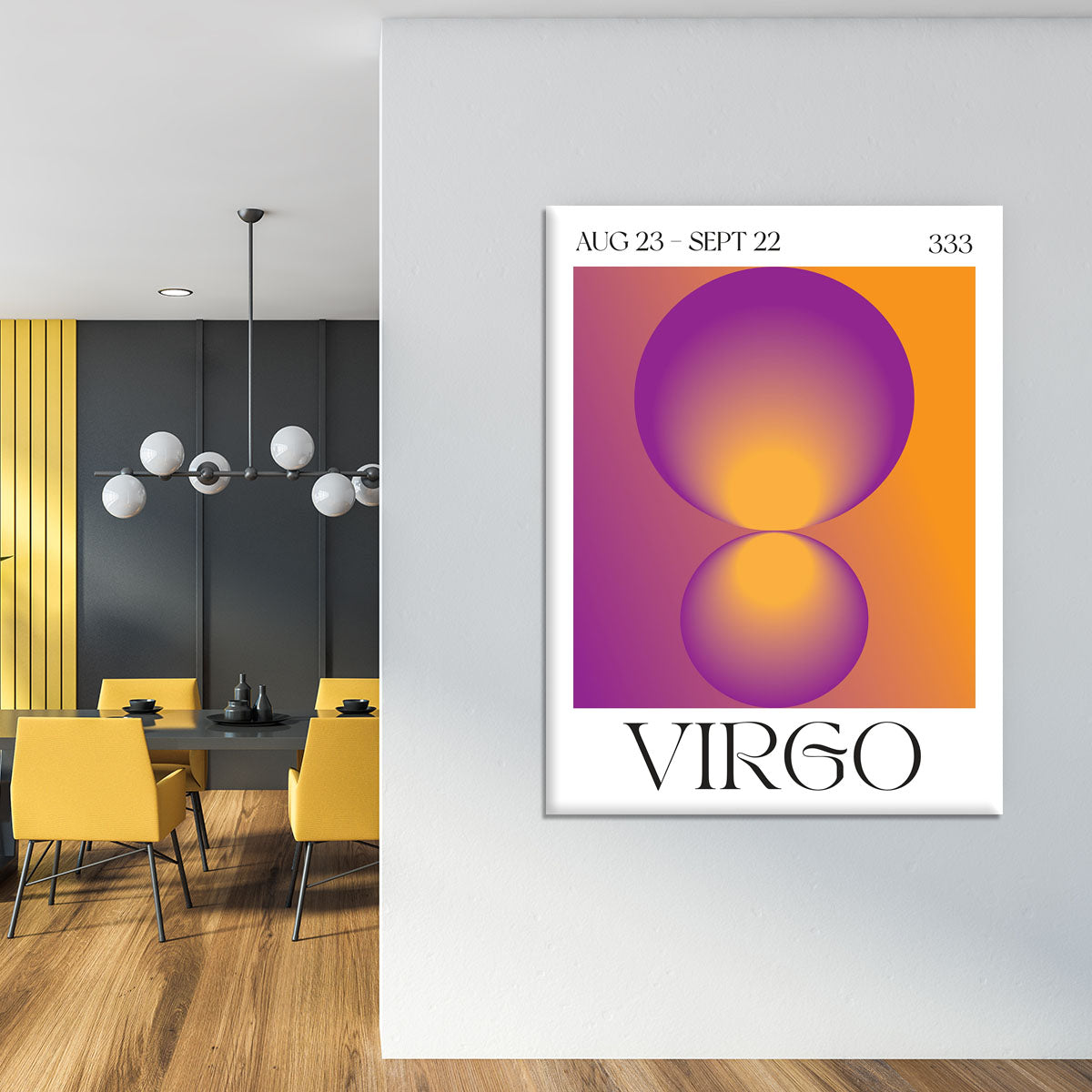 Virgo Zodiac Radiant Print Canvas Print or Poster - Canvas Art Rocks - 4
