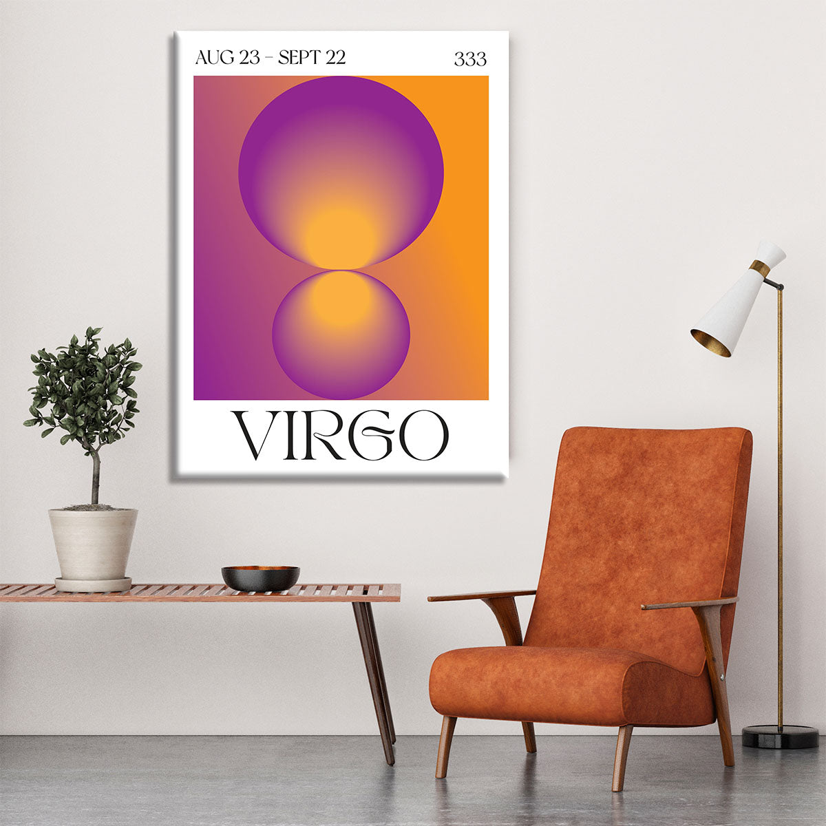 Virgo Zodiac Radiant Print Canvas Print or Poster - Canvas Art Rocks - 6