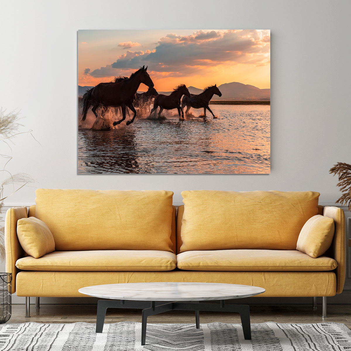 WATER HORSES Canvas Print or Poster - 1x - 4