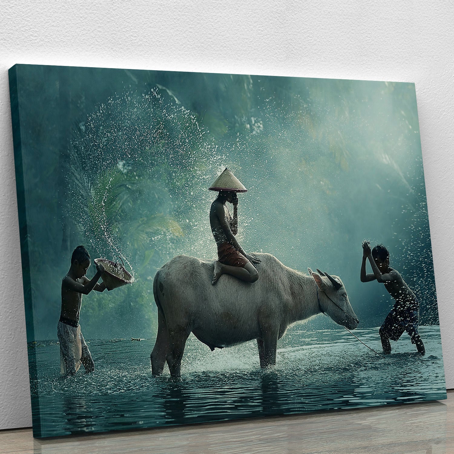 Water Buffalo Canvas Print or Poster - 1x - 1