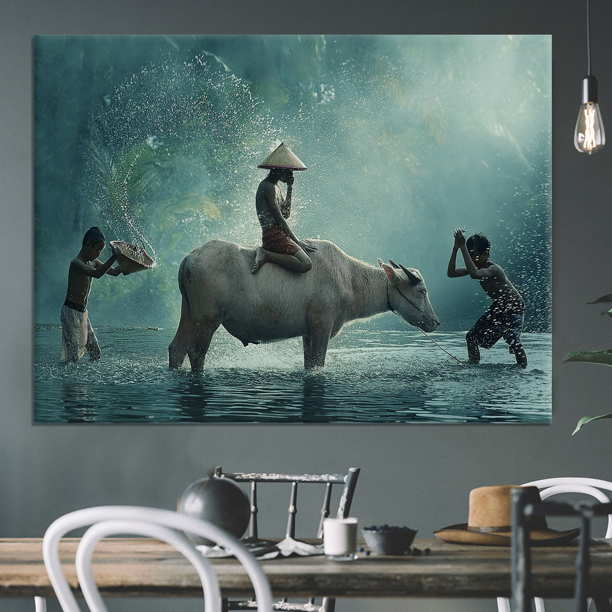 Water Buffalo Canvas Print or Poster - 1x - 3