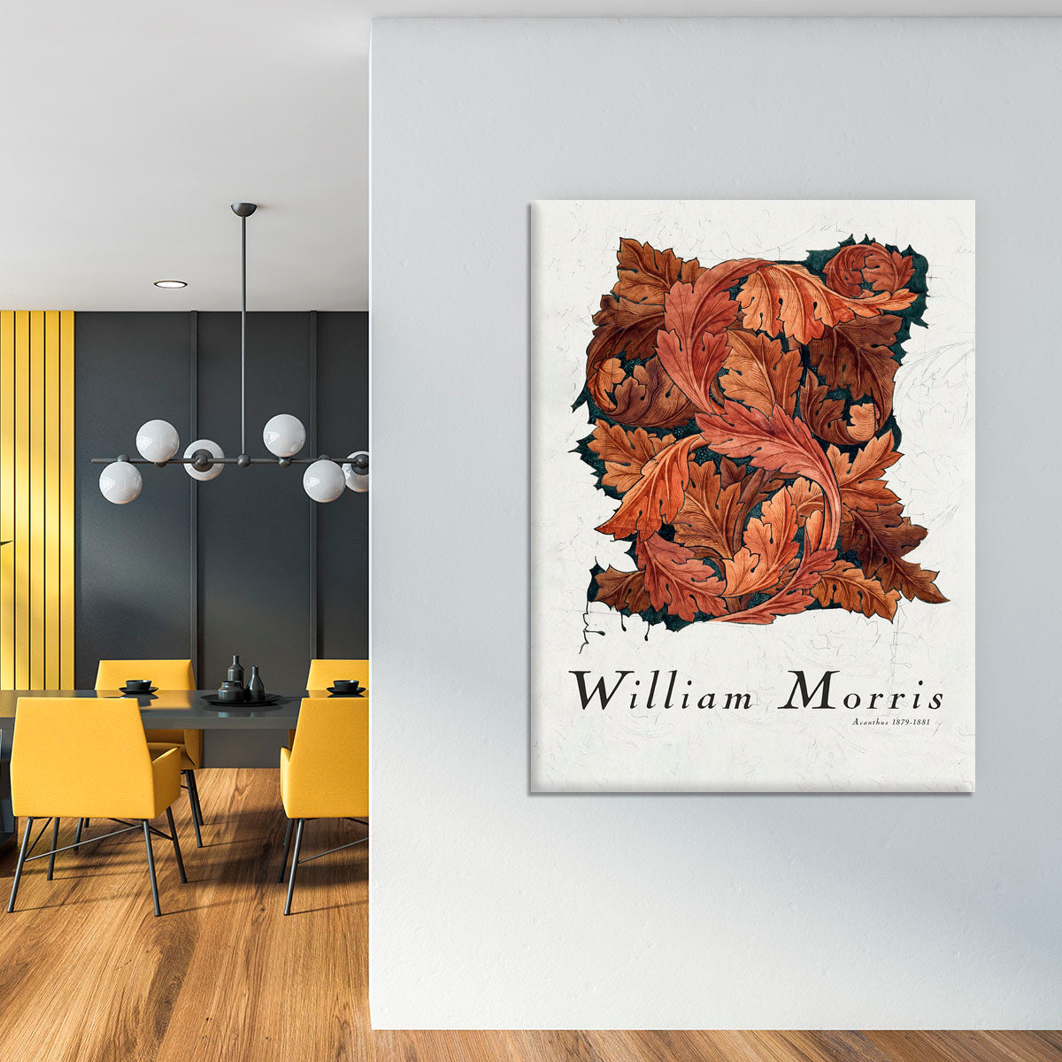 William Morris Acanthus Canvas Print or Poster - Canvas Art Rocks - 4