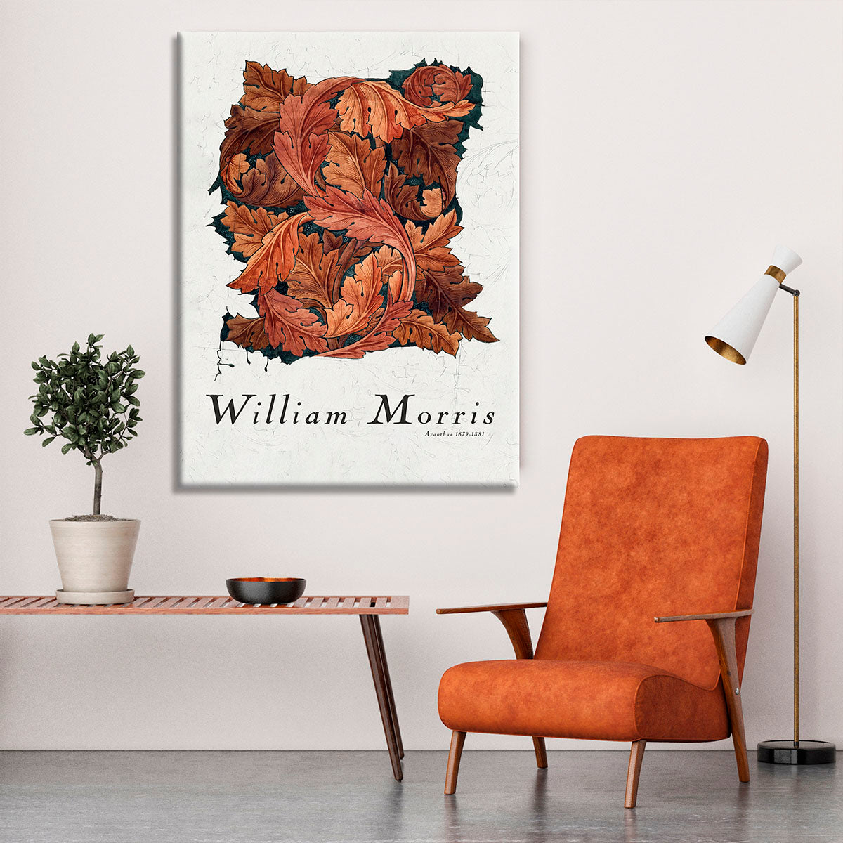 William Morris Acanthus Canvas Print or Poster - Canvas Art Rocks - 6