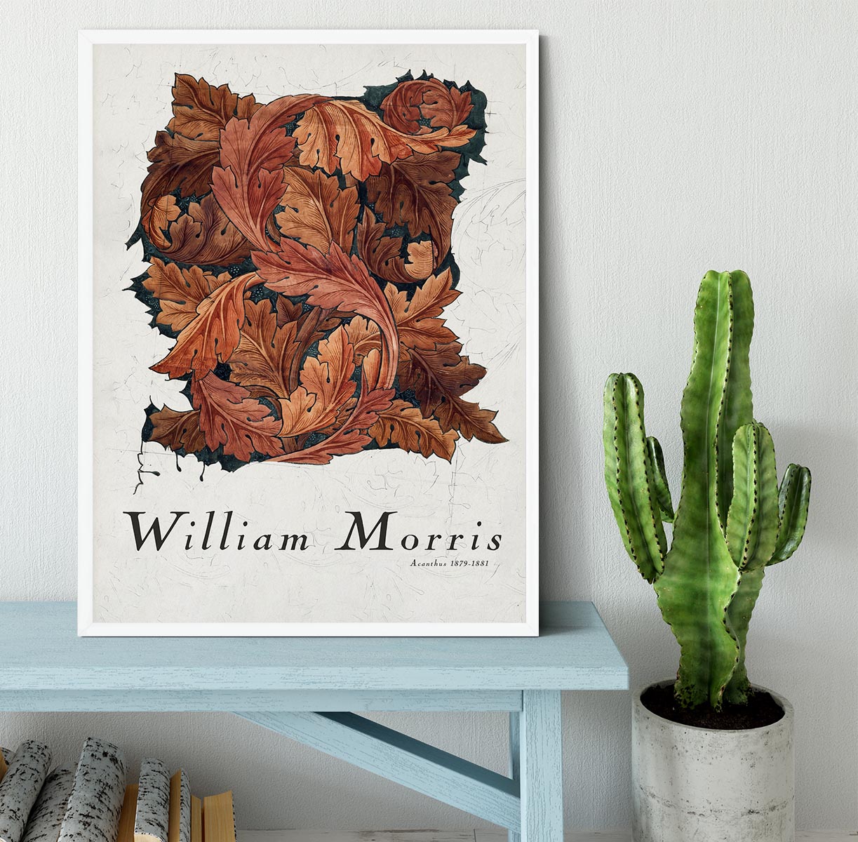 William Morris Acanthus Framed Print - Canvas Art Rocks -6
