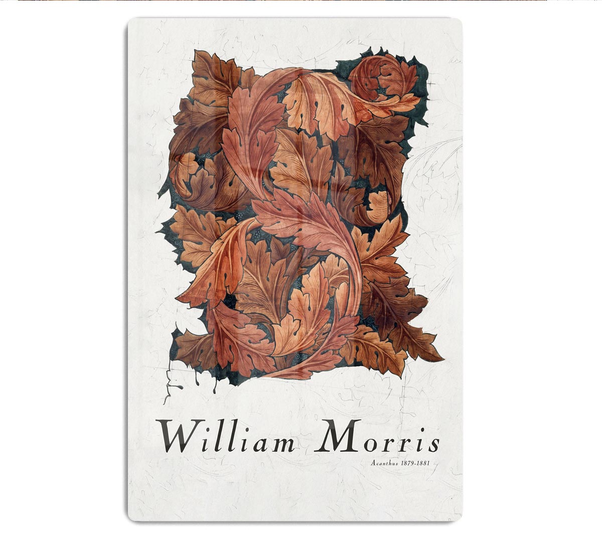 William Morris Acanthus Acrylic Block - Canvas Art Rocks - 1