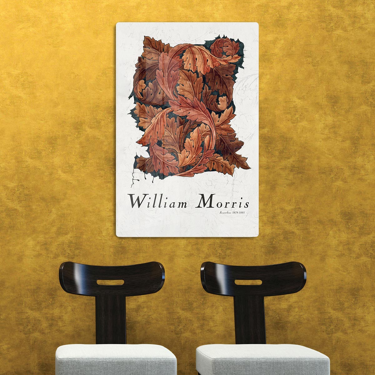 William Morris Acanthus Acrylic Block - Canvas Art Rocks - 2