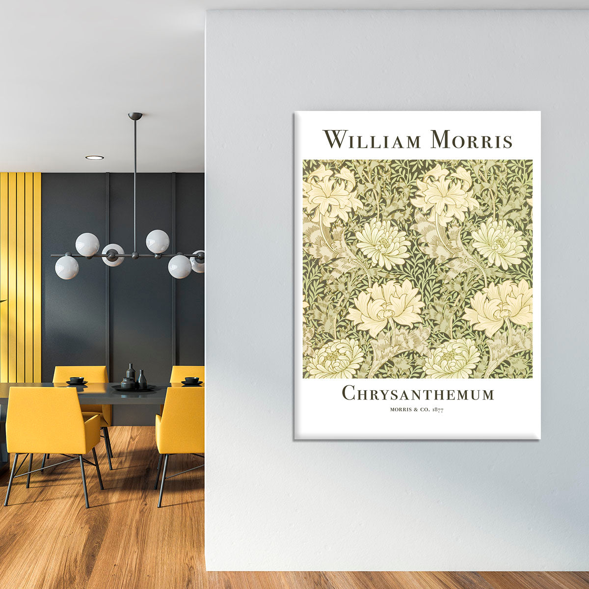 William Morris Chrysanthemum Canvas Print or Poster - Canvas Art Rocks - 4