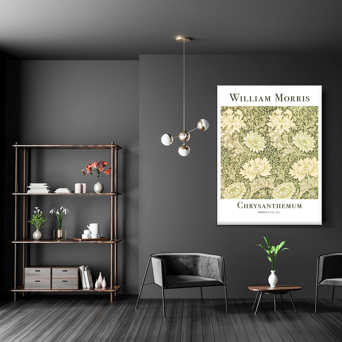 William Morris Chrysanthemum Canvas Print or Poster - Canvas Art Rocks - 5