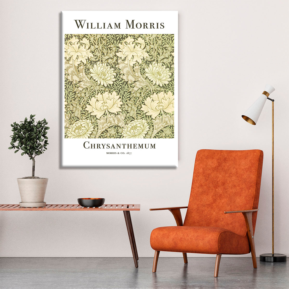 William Morris Chrysanthemum Canvas Print or Poster - Canvas Art Rocks - 6