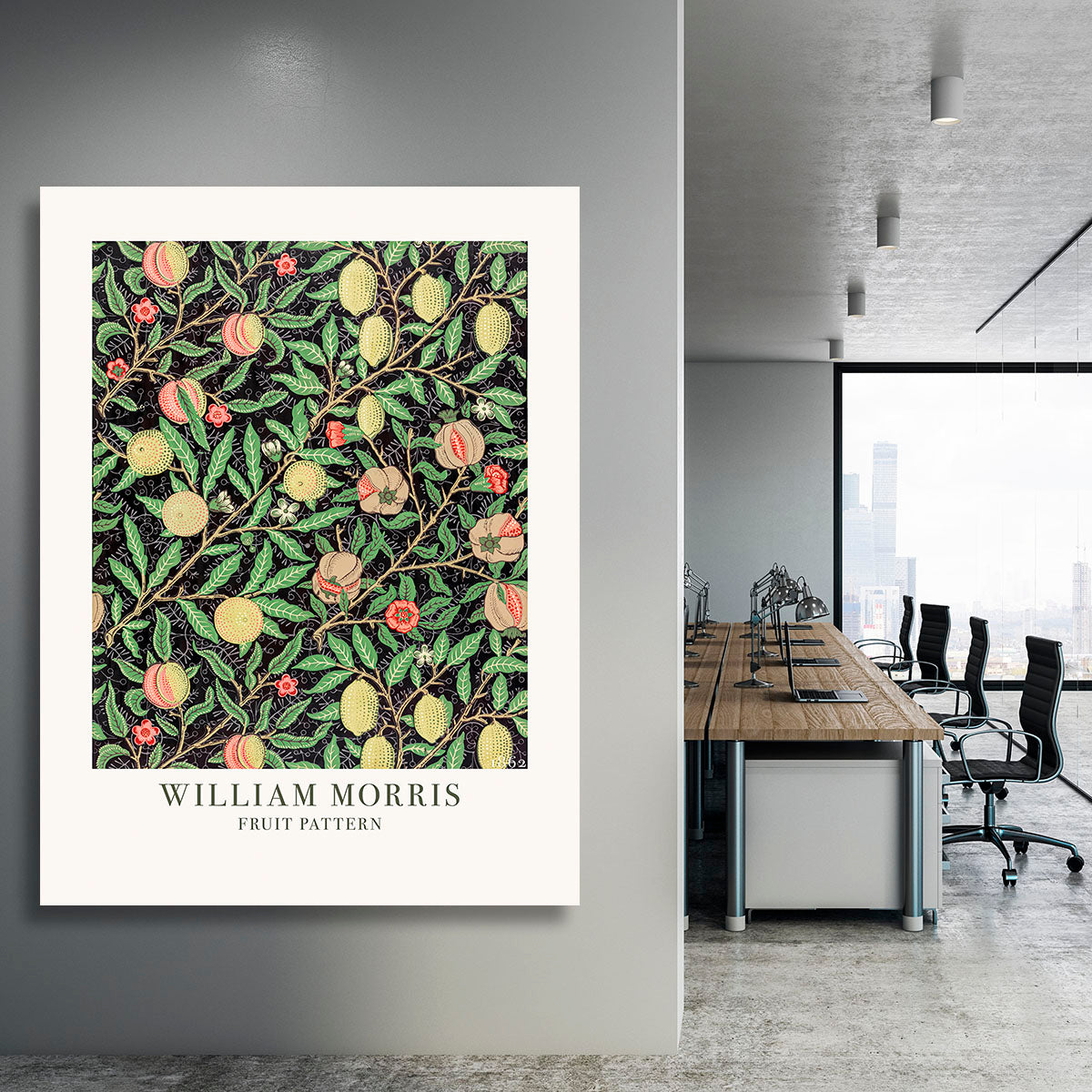William Morris Fruit Pattern Canvas Print or Poster - Canvas Art Rocks - 3