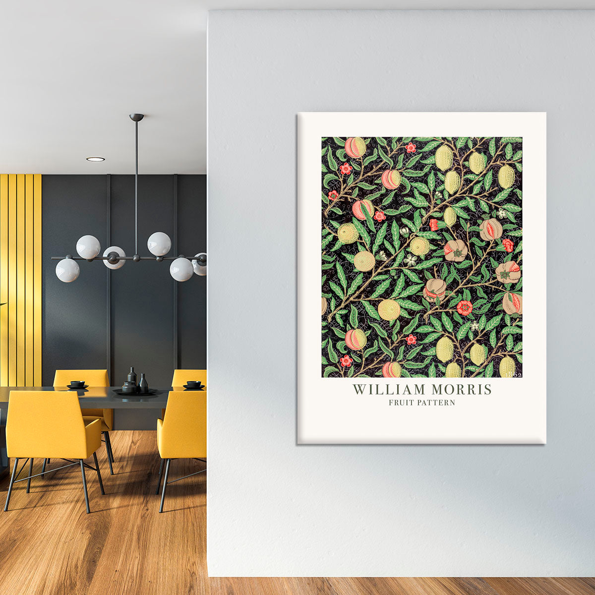 William Morris Fruit Pattern Canvas Print or Poster - Canvas Art Rocks - 4