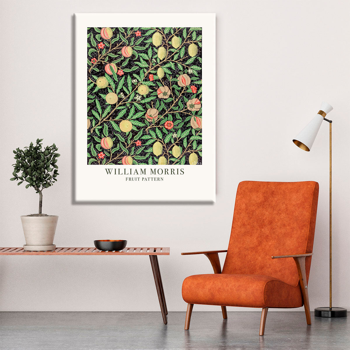 William Morris Fruit Pattern Canvas Print or Poster - Canvas Art Rocks - 6