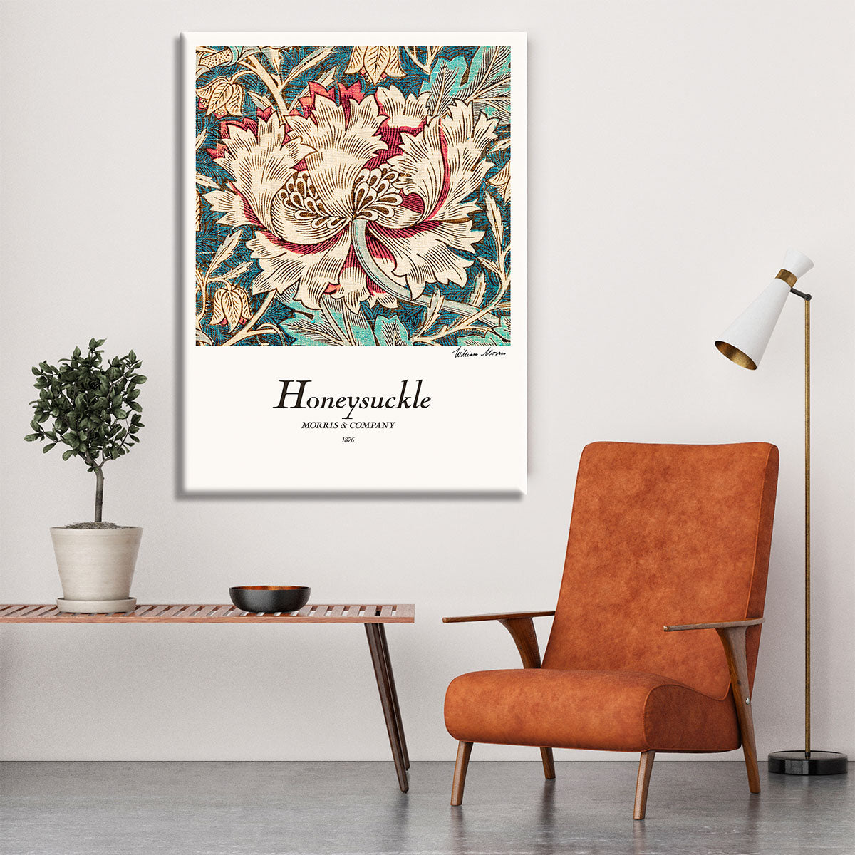 William Morris Honeysuckle Canvas Print or Poster - Canvas Art Rocks - 6