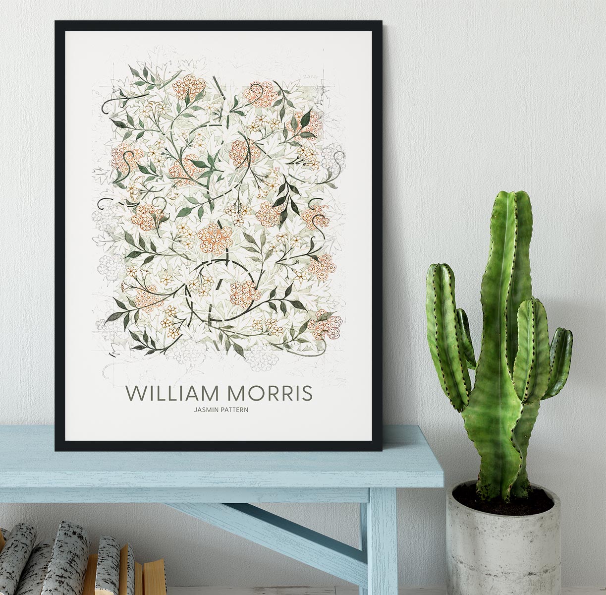 William Morris Jasmine Framed Print - Canvas Art Rocks - 2