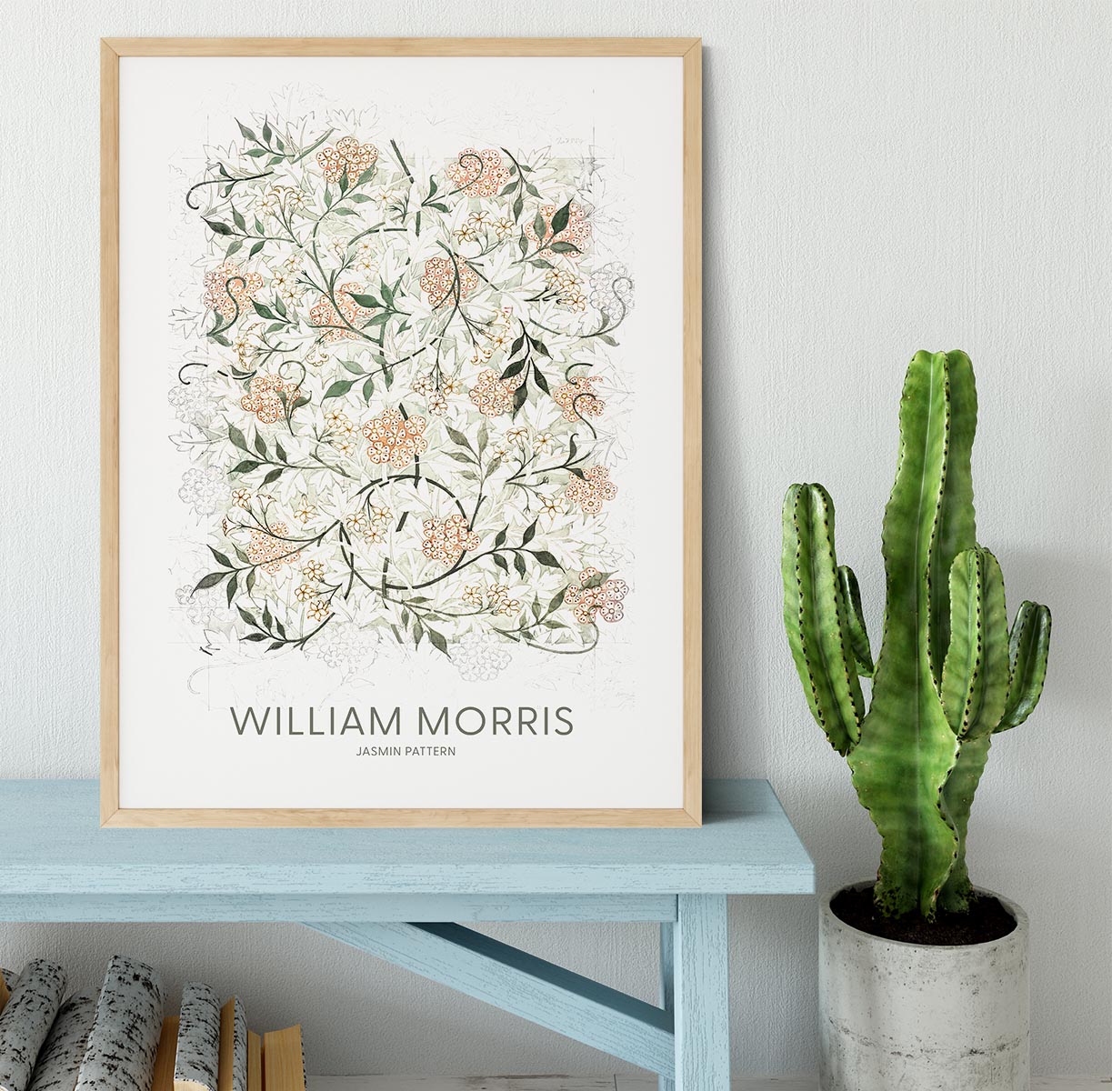 William Morris Jasmine Framed Print - Canvas Art Rocks - 4