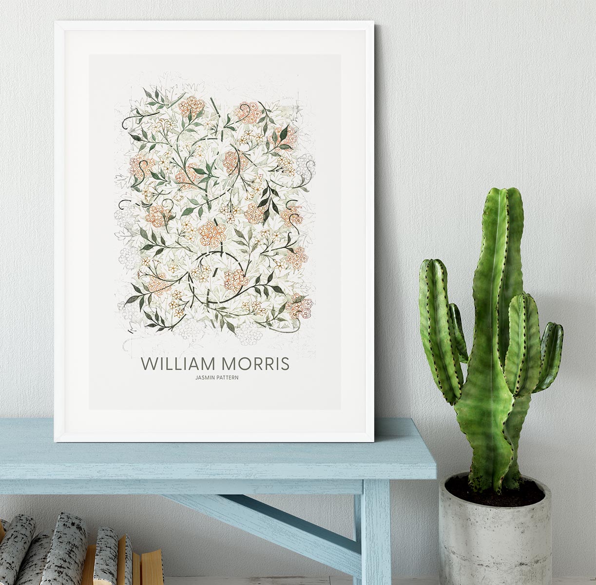 William Morris Jasmine Framed Print - Canvas Art Rocks - 5