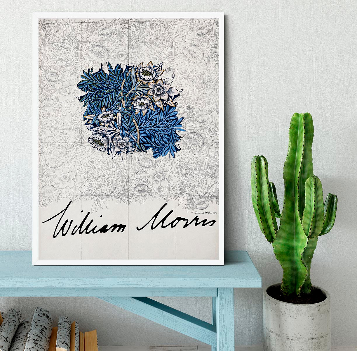 William Morris Tulip and Willow Framed Print - Canvas Art Rocks -6