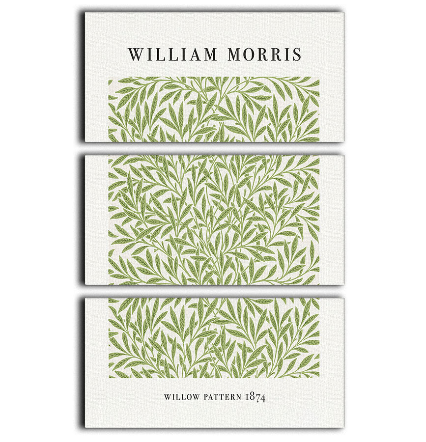 William Morris Willow Pattern 3 Split Panel Canvas Print - Canvas Art Rocks - 1