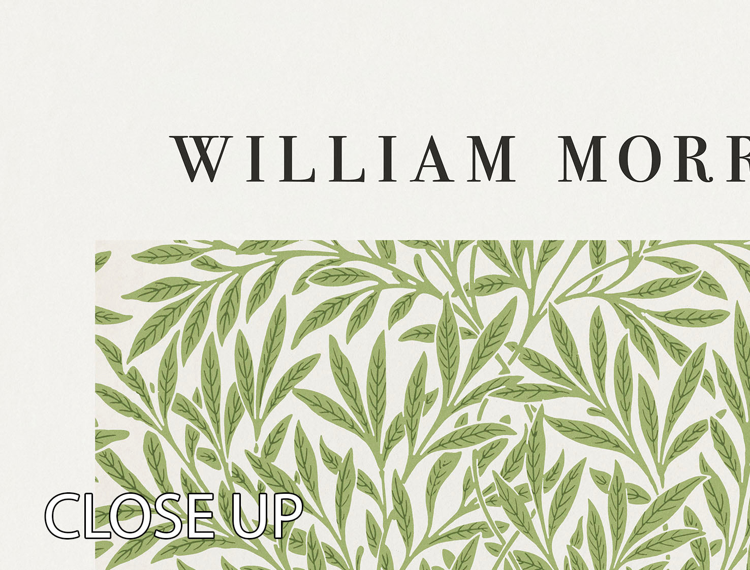 William Morris Willow Pattern 3 Split Panel Canvas Print - Canvas Art Rocks - 3