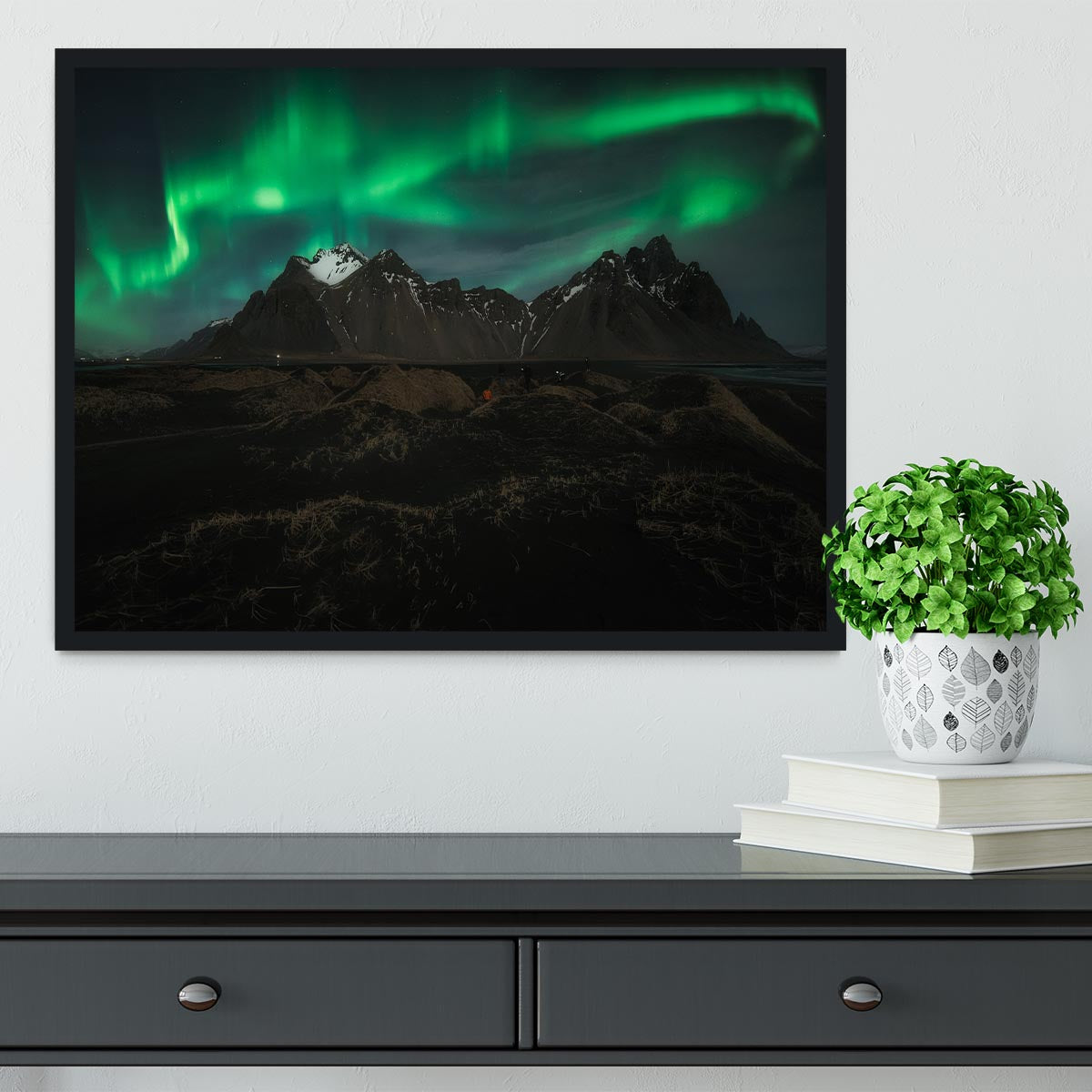 aurora borealis Framed Print - Canvas Art Rocks - 2