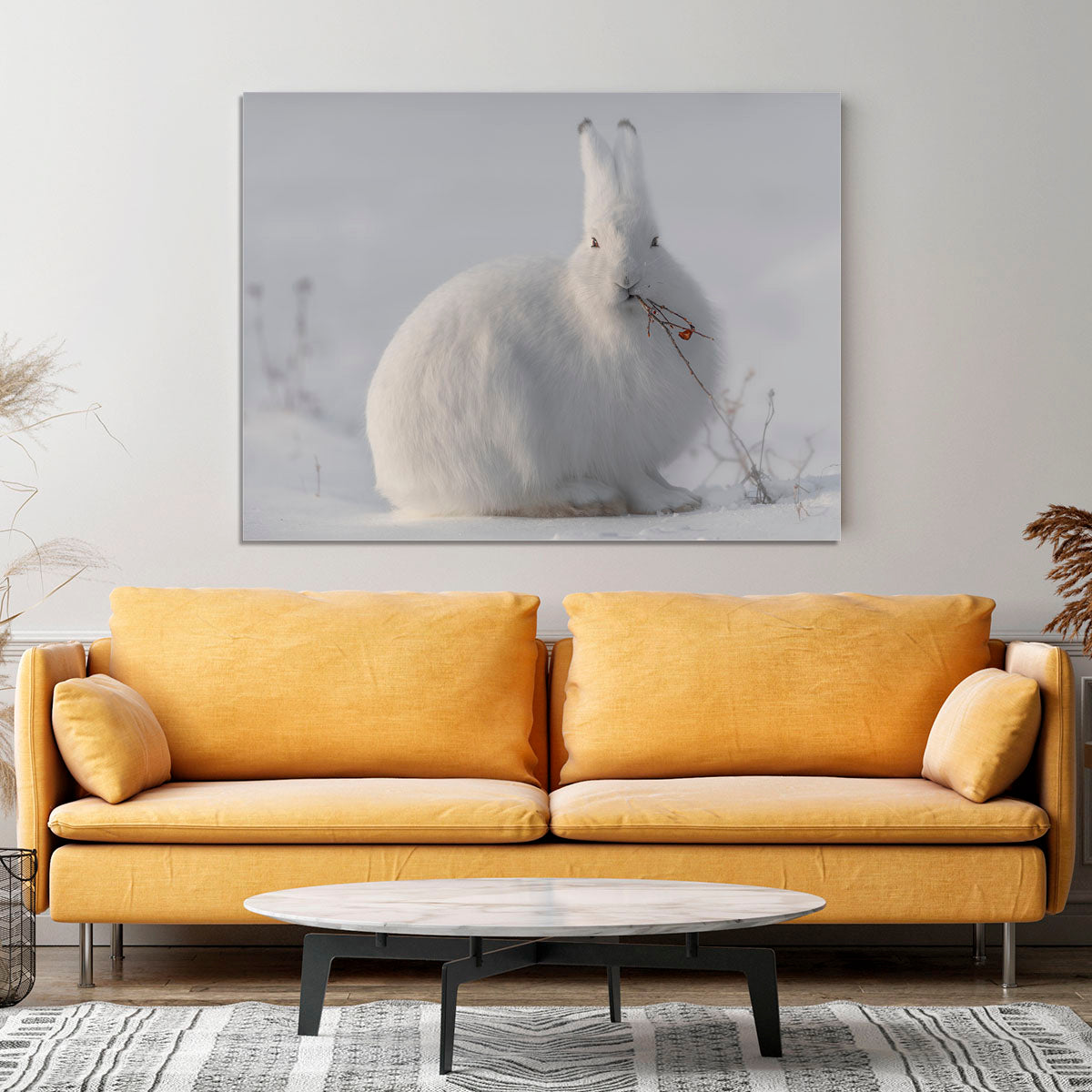 wild arctic hare Canvas Print or Poster - 1x - 4