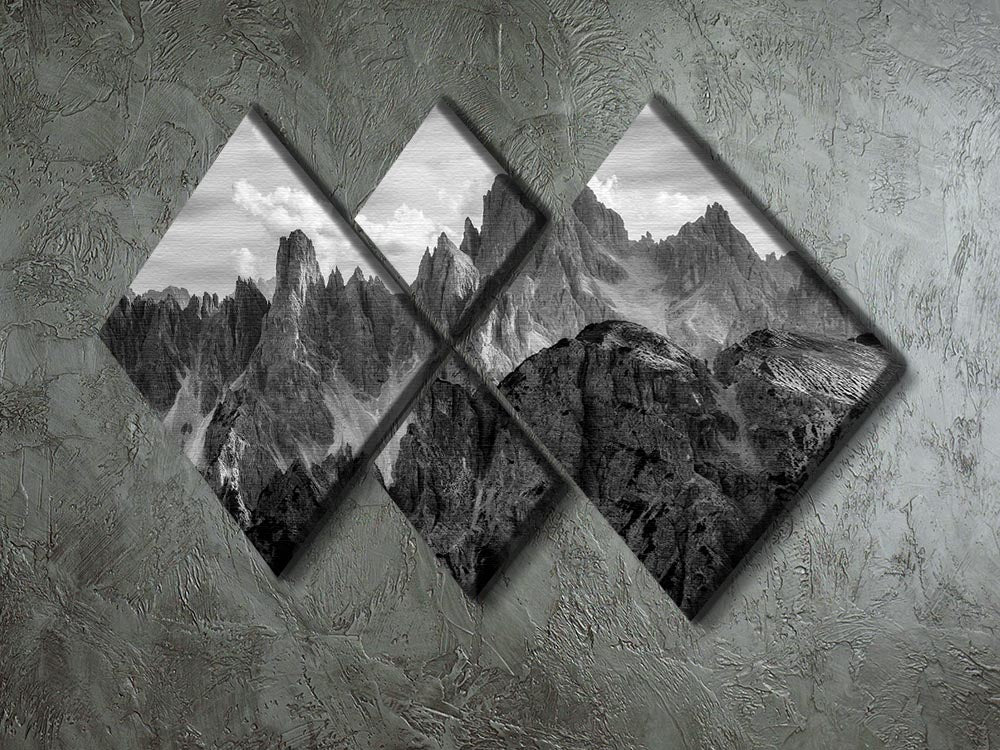 The Peaks 4 Square Multi Panel Canvas - Canvas Art Rocks - 2