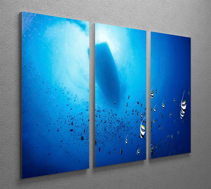 Storm 3 Split Panel Canvas Print - Canvas Art Rocks - 2