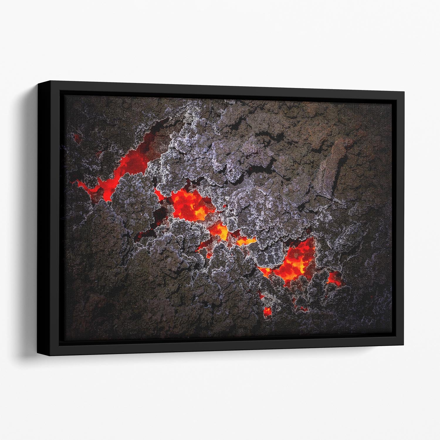 Crystallization Floating Framed Canvas - Canvas Art Rocks - 1