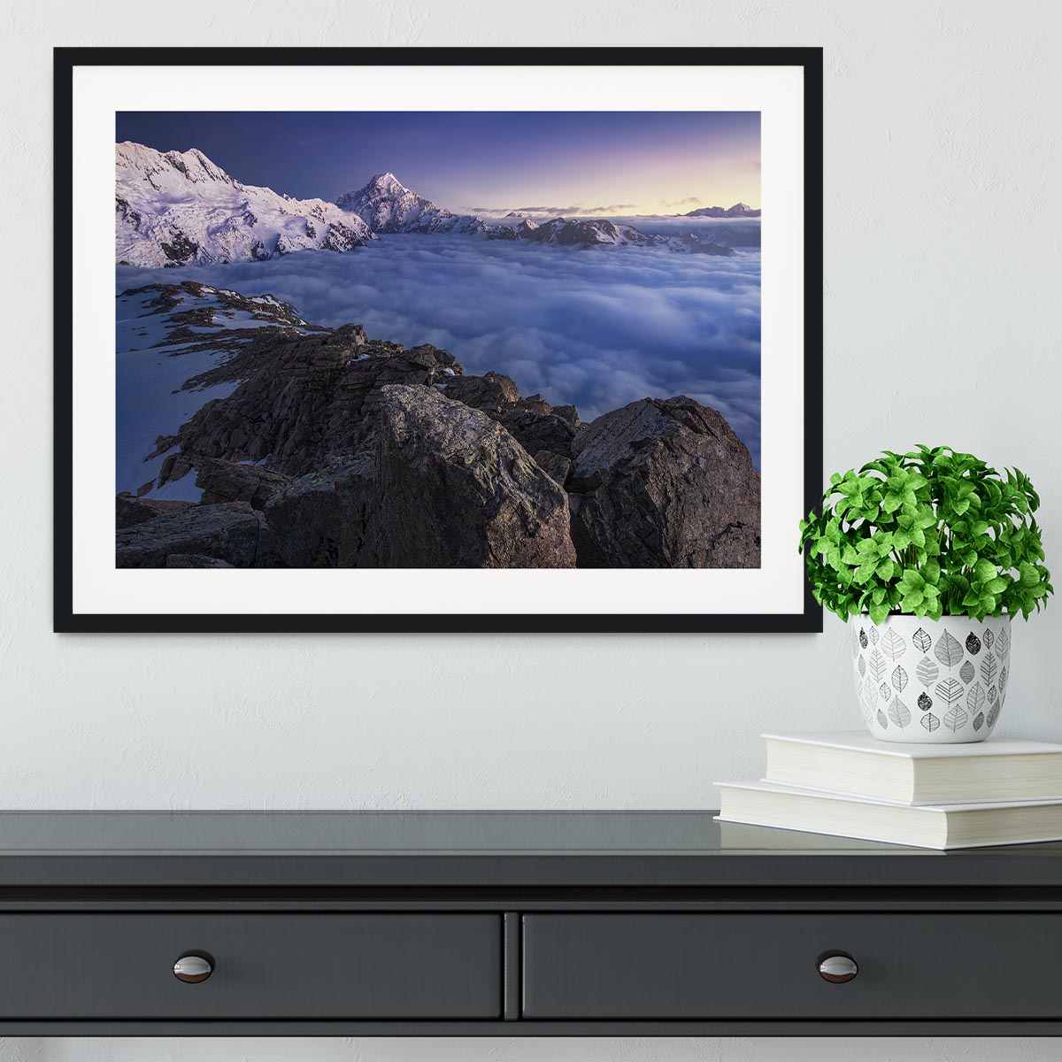 Above The Clouds Framed Print - Canvas Art Rocks - 1