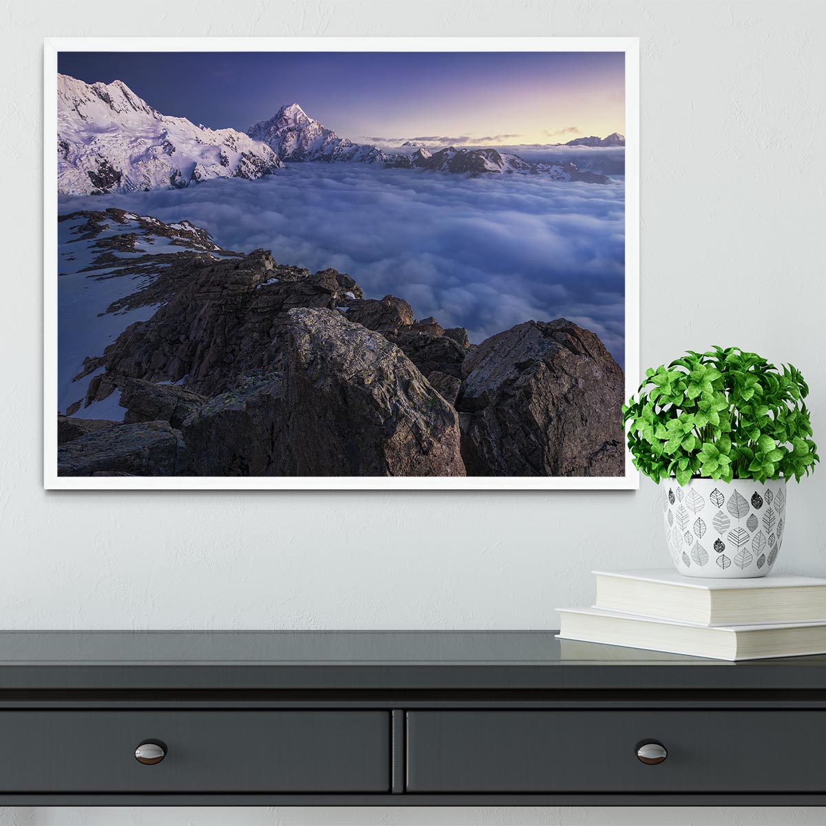 Above The Clouds Framed Print - Canvas Art Rocks -6