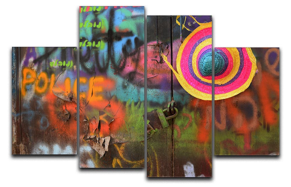 Street Colors 4 Split Panel Canvas - Canvas Art Rocks - 1