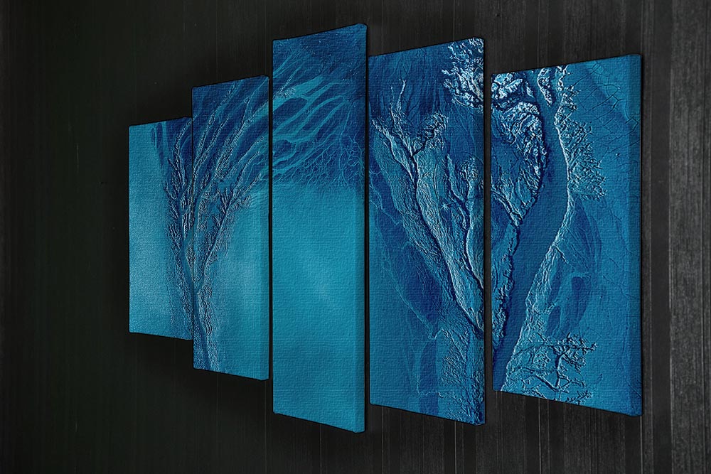 Touching 5 Split Panel Canvas - Canvas Art Rocks - 2