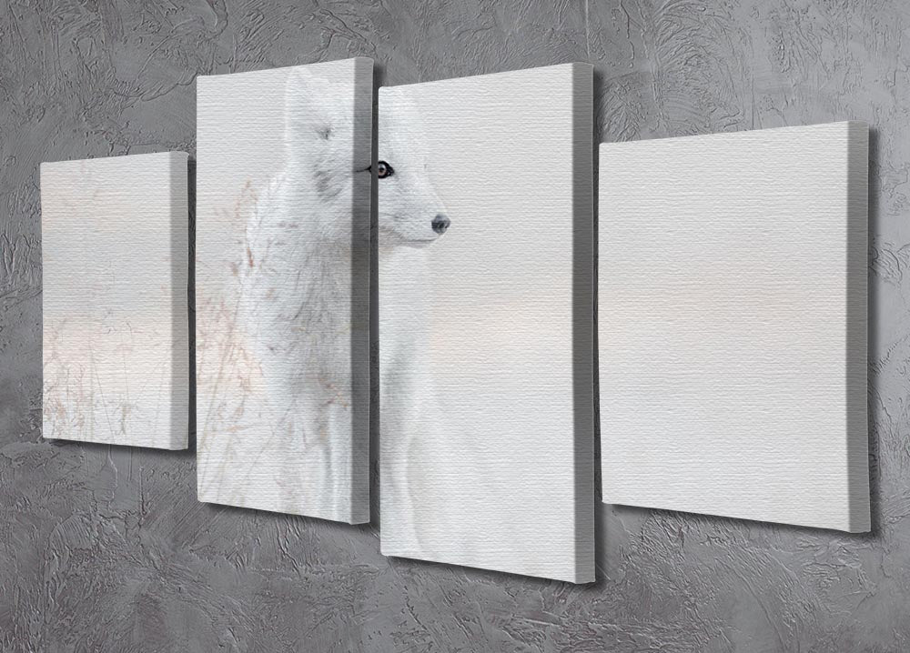 Fox Looking around 4 Split Panel Canvas - Canvas Art Rocks - 2