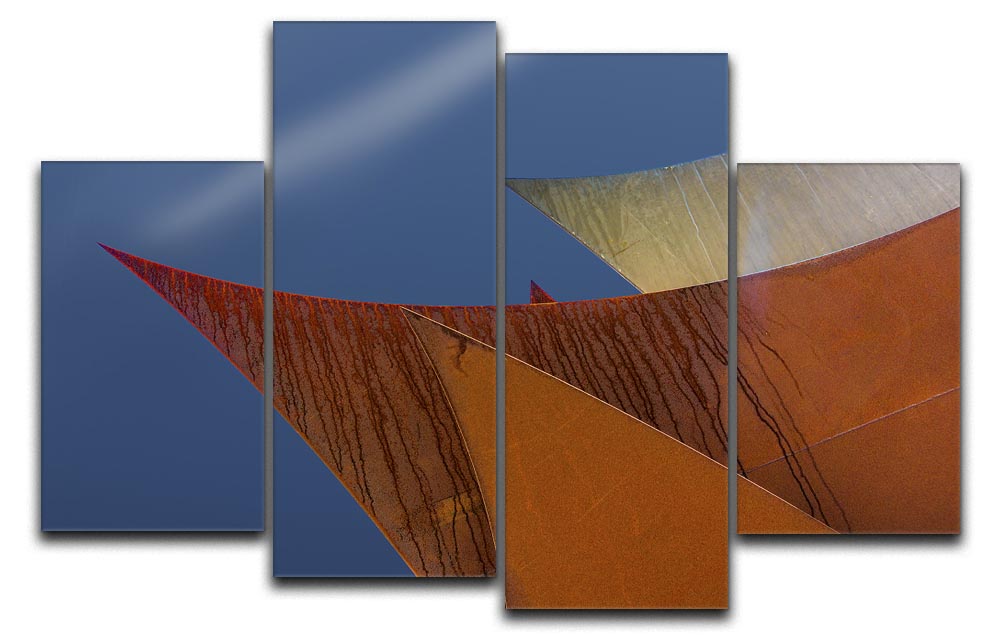 Whimsical Points 4 Split Panel Canvas - Canvas Art Rocks - 1