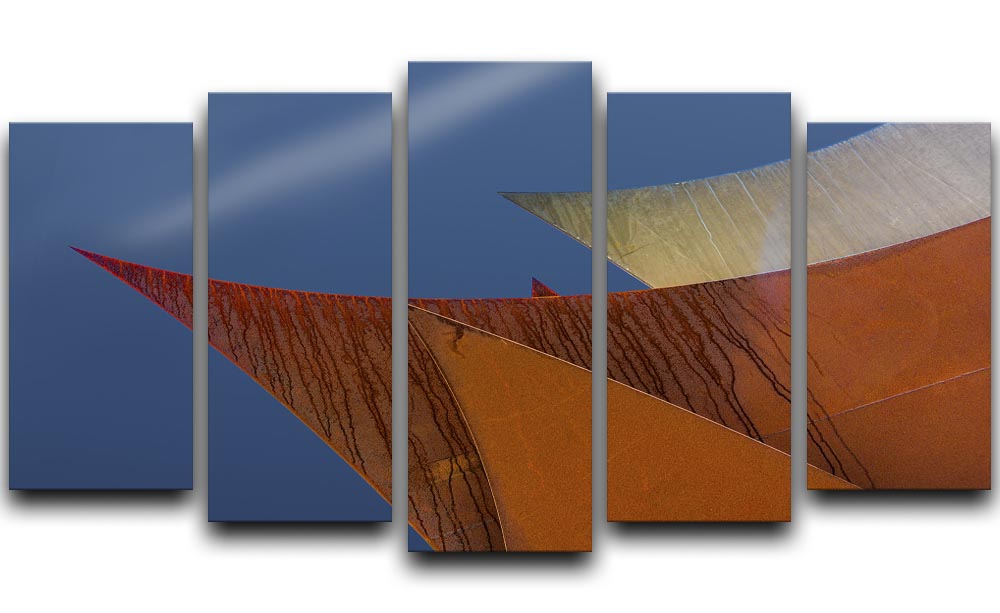Whimsical Points 5 Split Panel Canvas - Canvas Art Rocks - 1