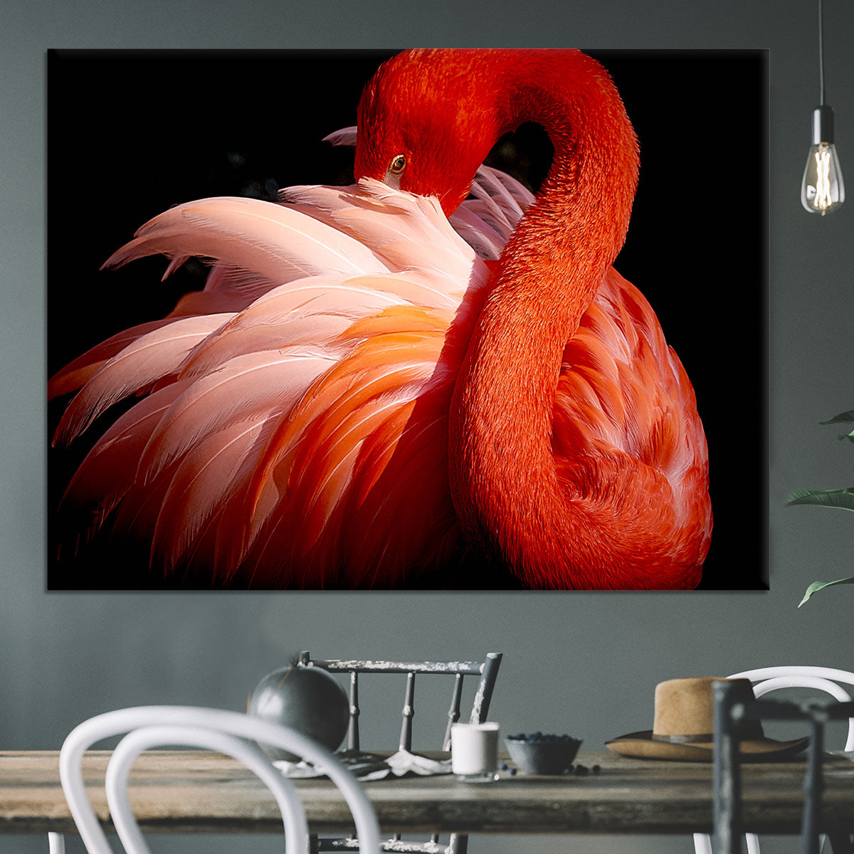 flamingo Close Up Canvas Print or Poster - Canvas Art Rocks - 3