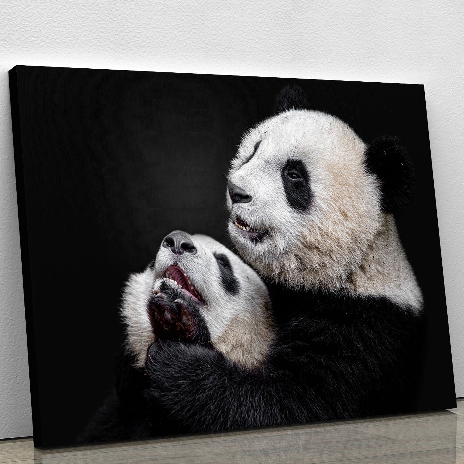 Pandas Playing Canvas Print or Poster - Canvas Art Rocks - 1