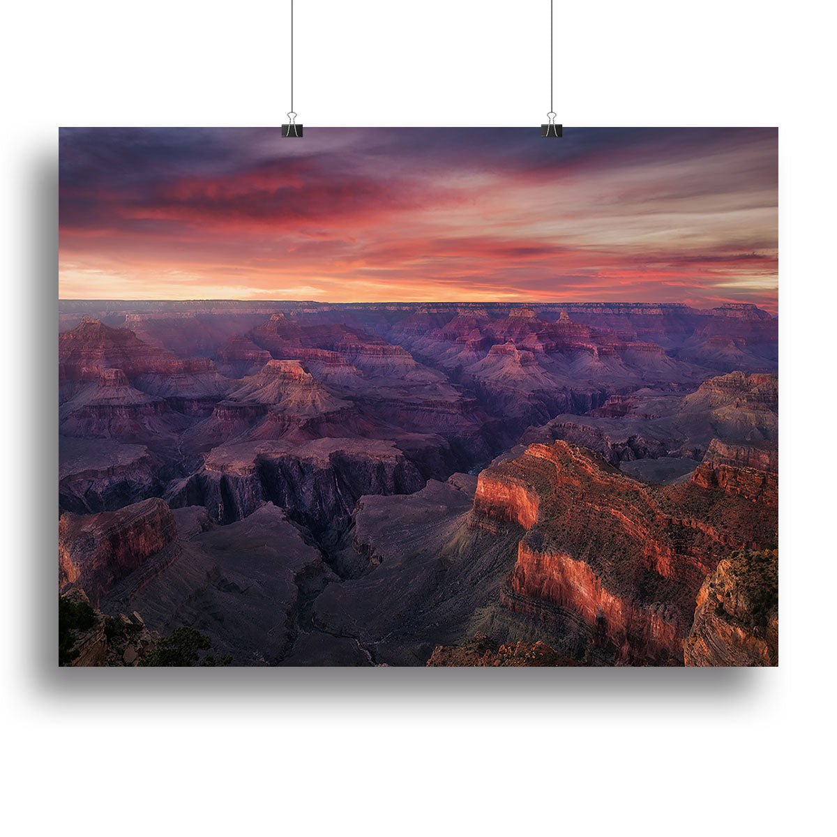 Canyon On Fire Canvas Print or Poster - Canvas Art Rocks - 2