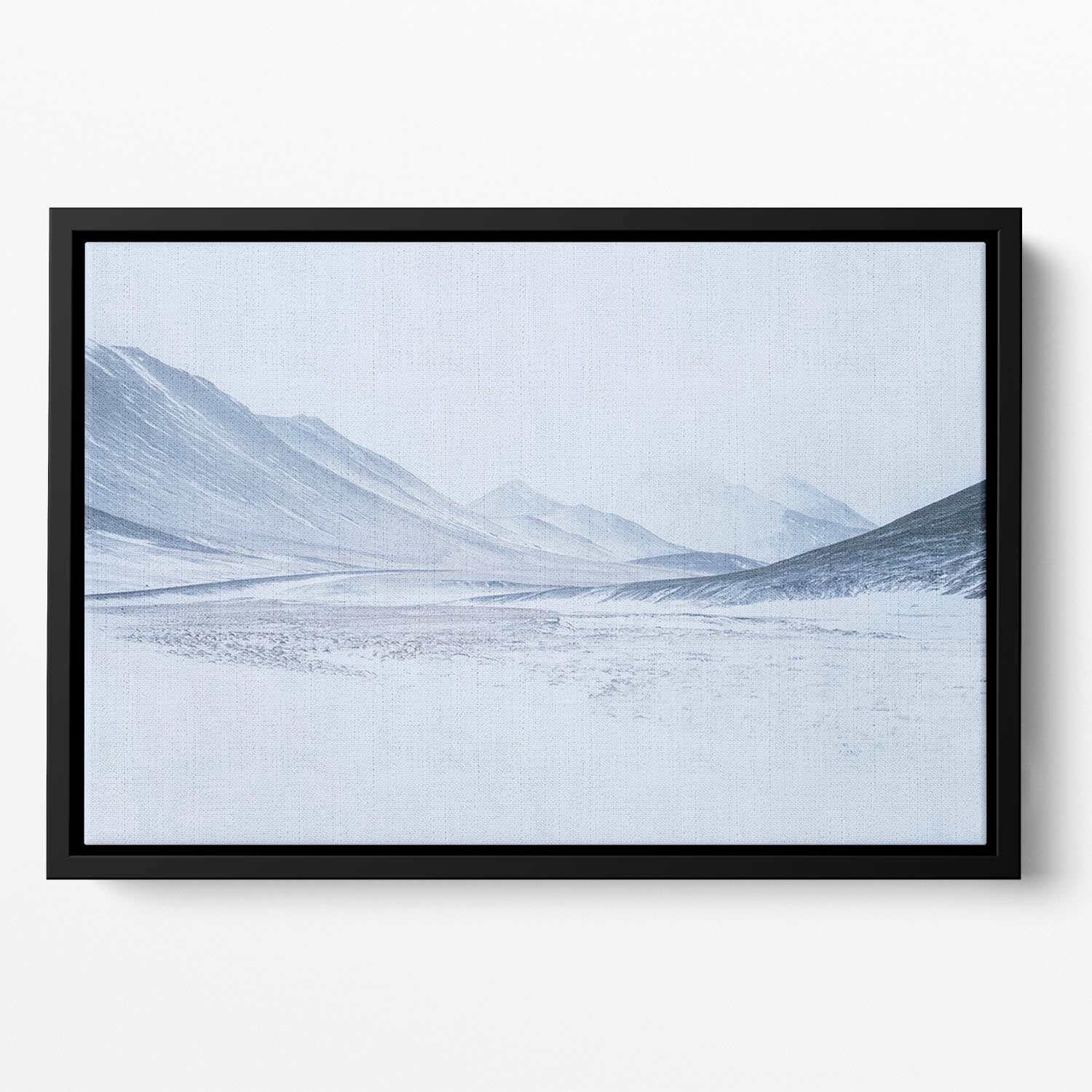 1 Sketched By The Wind Drawn Mountains Floating Framed Canvas - Canvas Art Rocks - 2