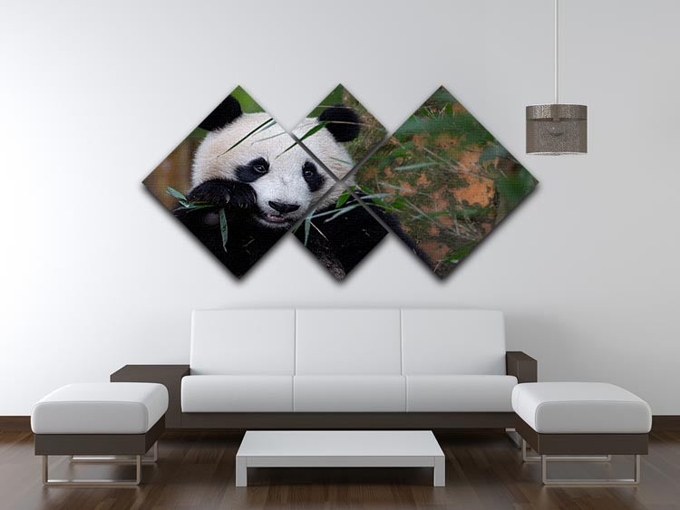 Bamboo Time 4 Square Multi Panel Canvas - 1x - 3