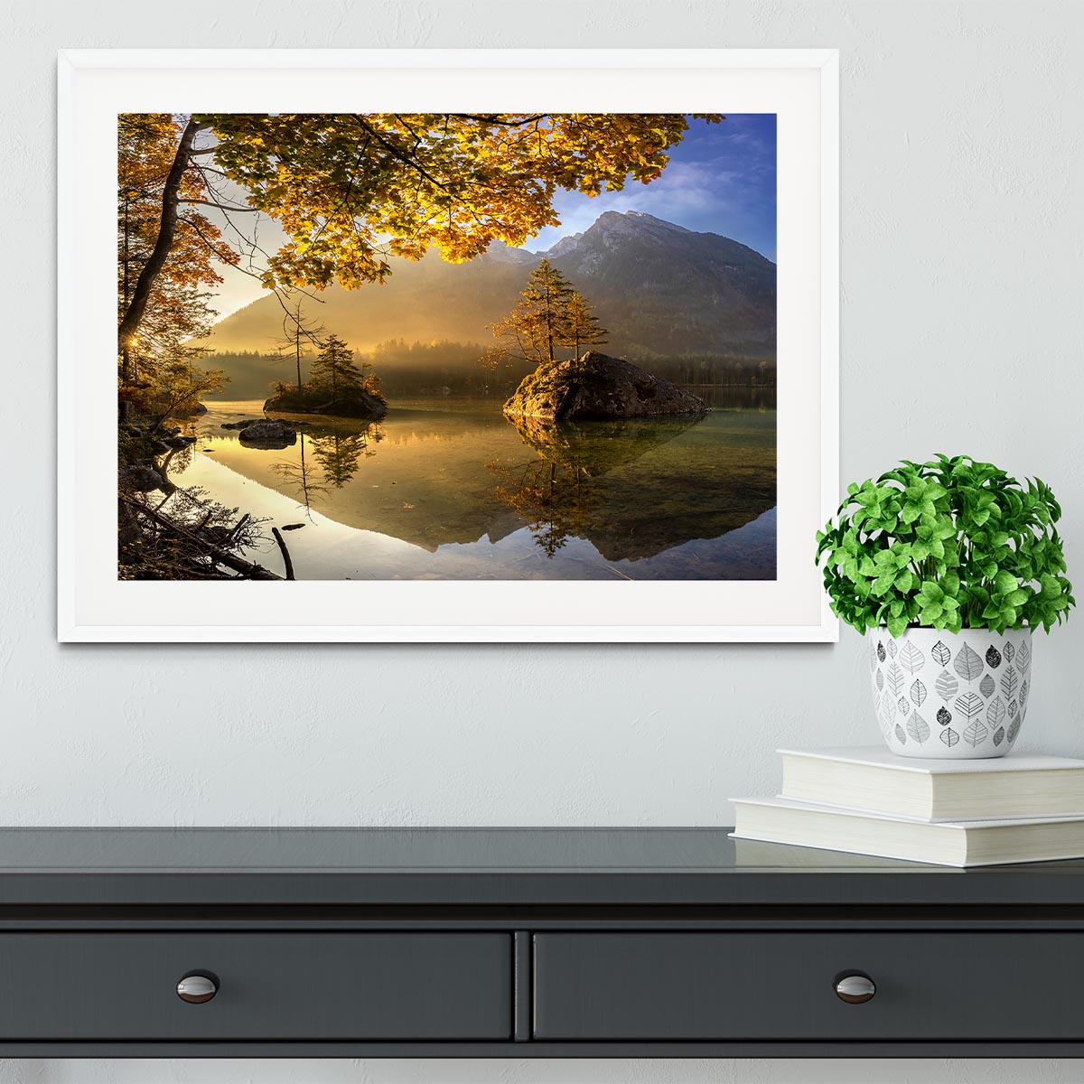 Lake Hintersee Framed Print - Canvas Art Rocks - 5