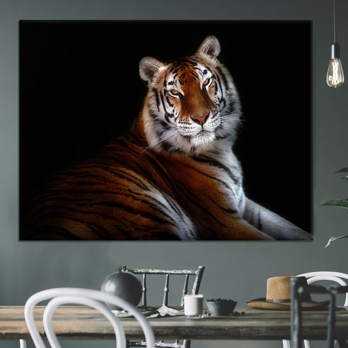 Serenity Tiger Canvas Print or Poster - Canvas Art Rocks - 3