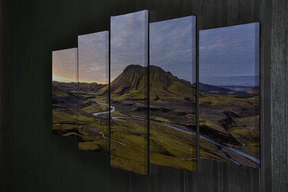 Iceland Highlands 5 Split Panel Canvas - Canvas Art Rocks - 2