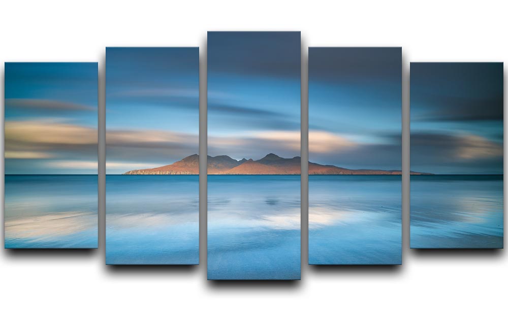 An Epic Sunrise In Eigg 5 Split Panel Canvas - Canvas Art Rocks - 1