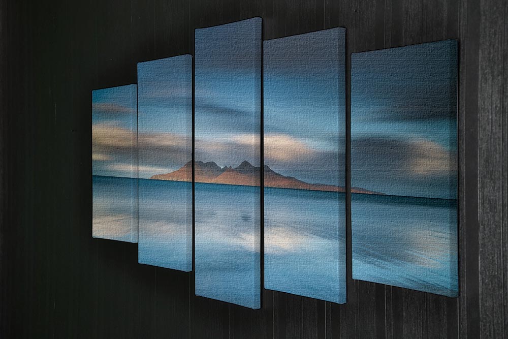 An Epic Sunrise In Eigg 5 Split Panel Canvas - Canvas Art Rocks - 2
