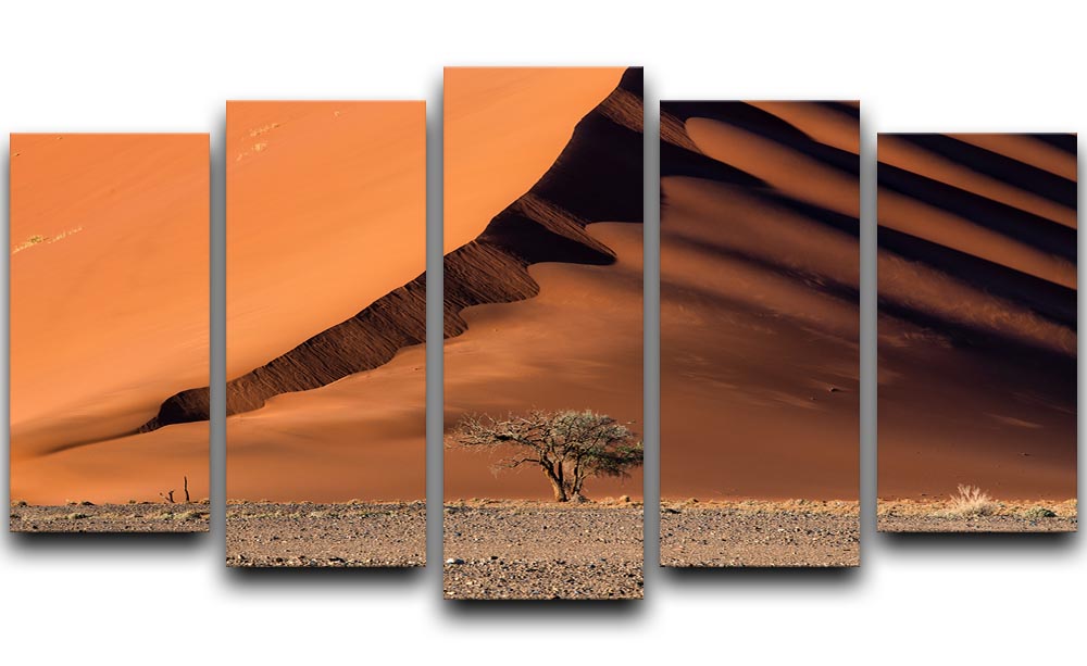 The Dune And The Tree 5 Split Panel Canvas - Canvas Art Rocks - 1
