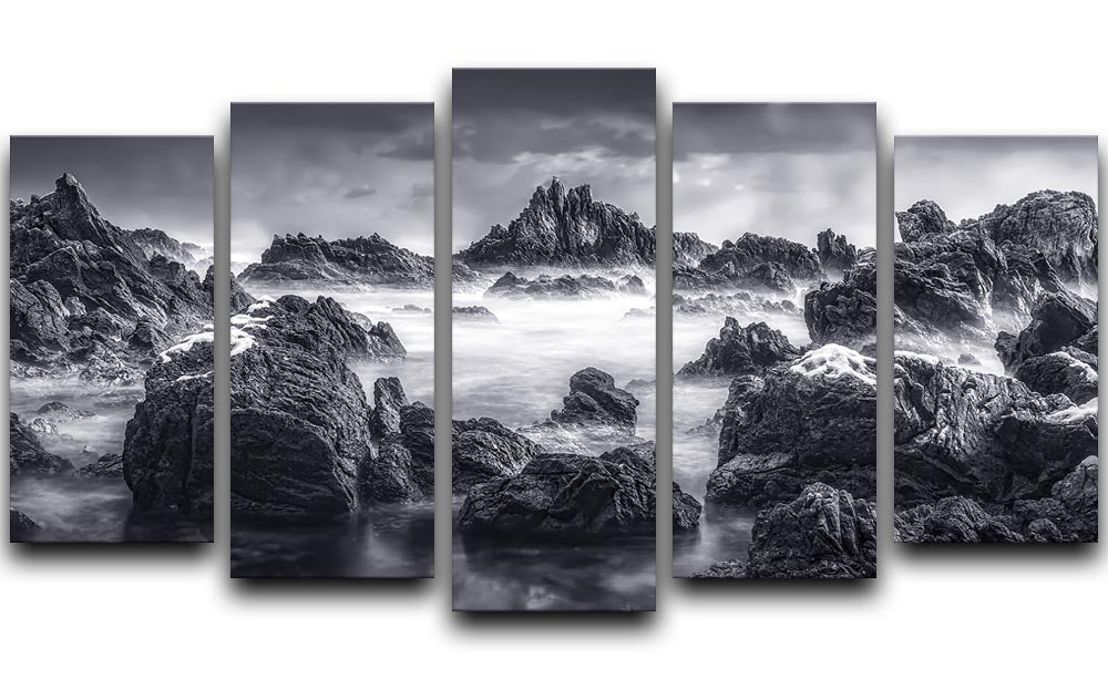 Rocky Seascape 5 Split Panel Canvas - Canvas Art Rocks - 1